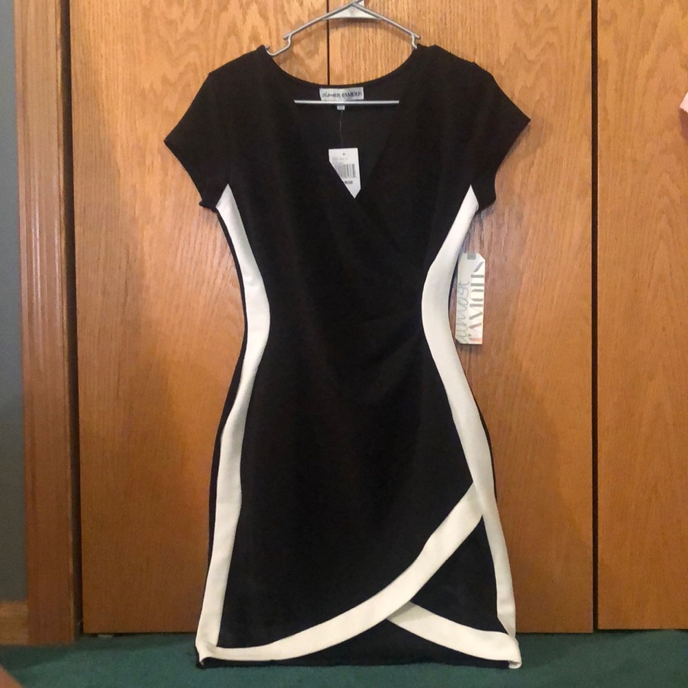 Black and white Almost Famous dress